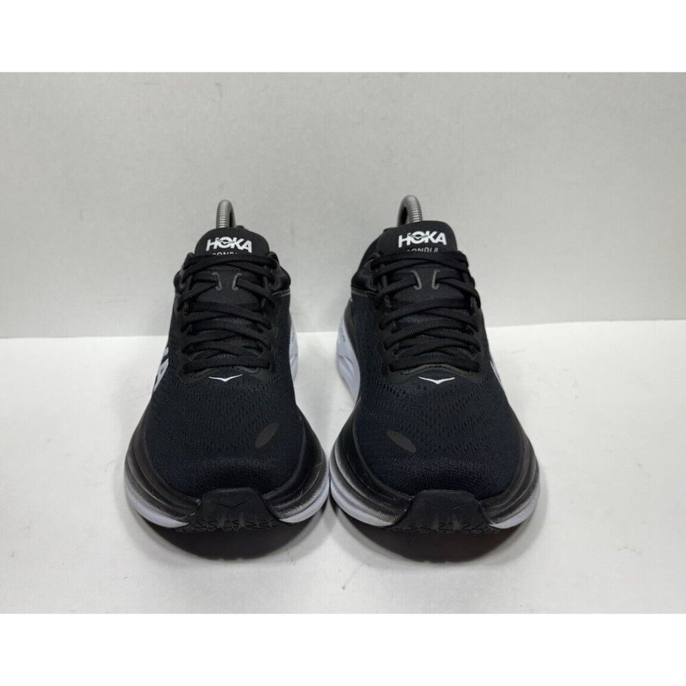 Hoka One One Black and White Athletic Shoes - Picture 2 of 8